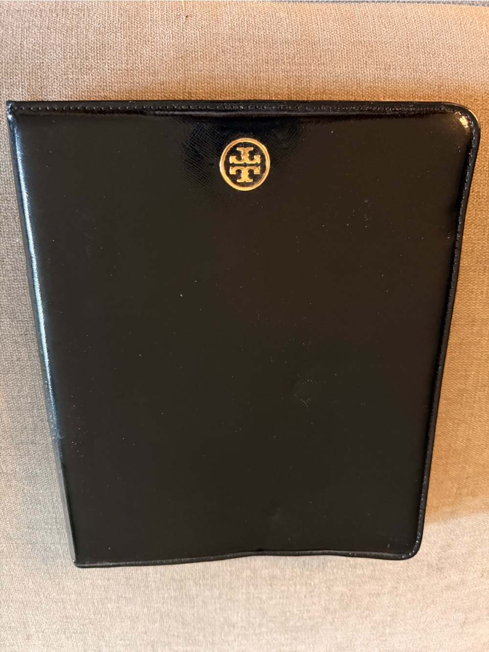 Tory Burch Black Leather iPad Folio Case